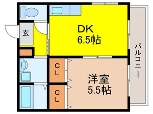 ガーデンハイツ和光Ｂ棟の物件間取画像